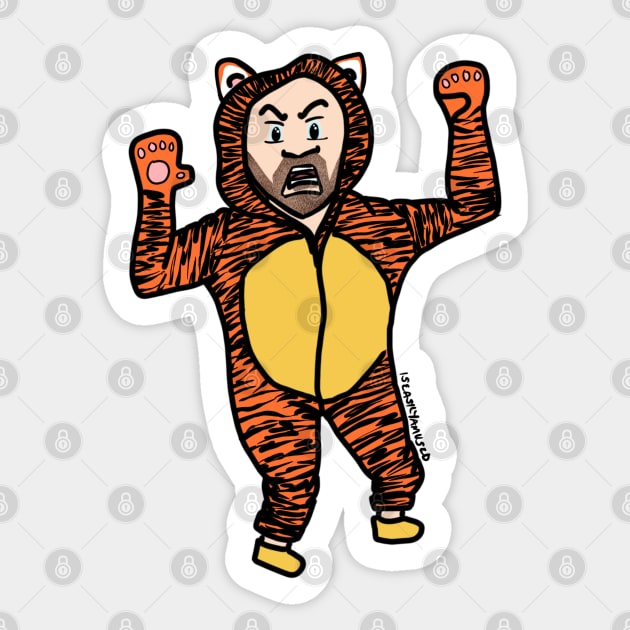 Tom Hardy - CBeeBies Tiger in the Garden Sticker by iseasilyamused